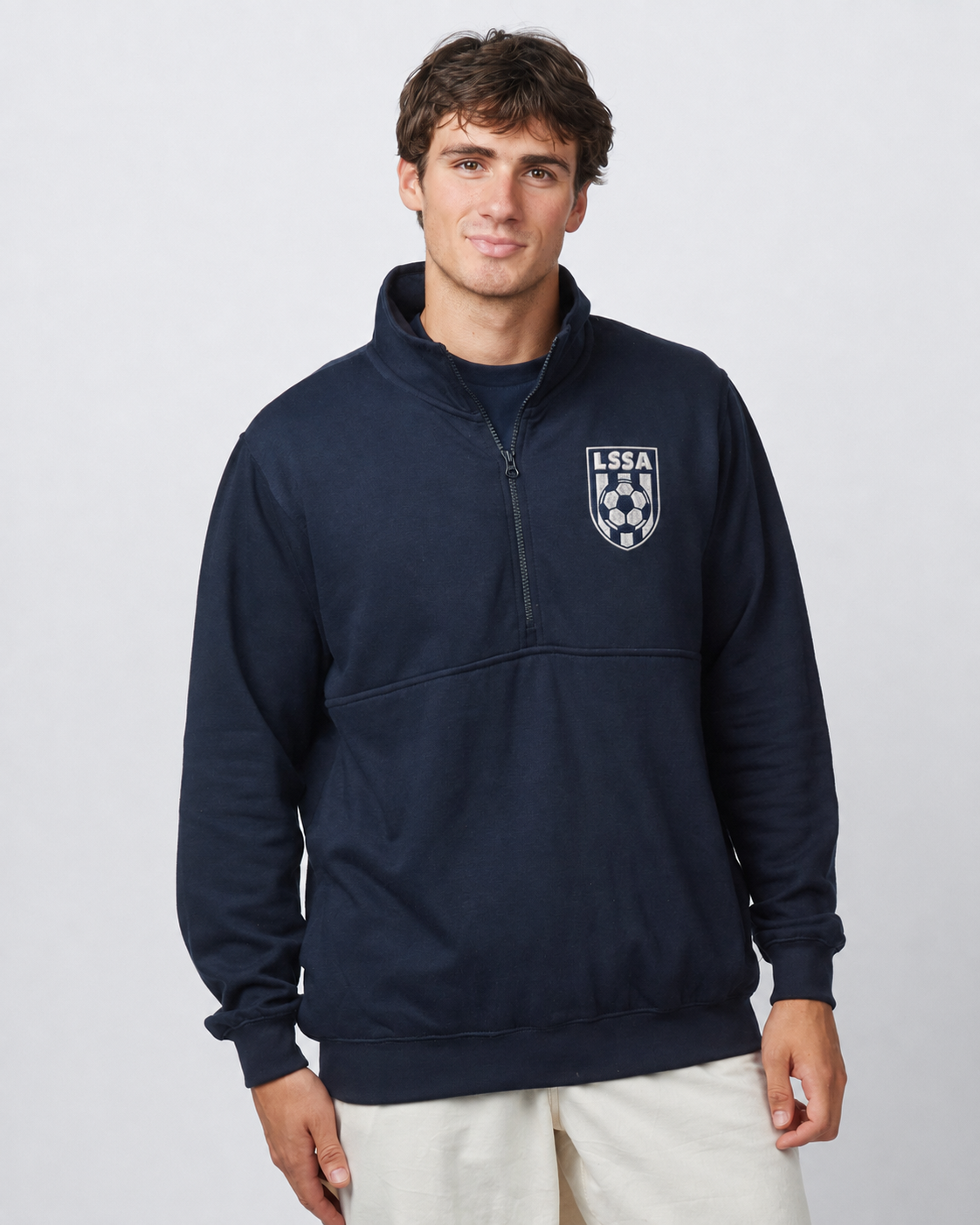 LSSA Soccer Embroidered Unisex Half-Zip Sweatshirt