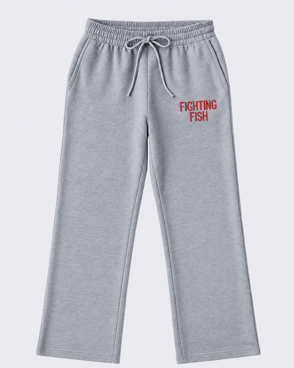 Fighting Fish Embroidered Wide-Leg Sweatpants – Groveport Swim Team Collection