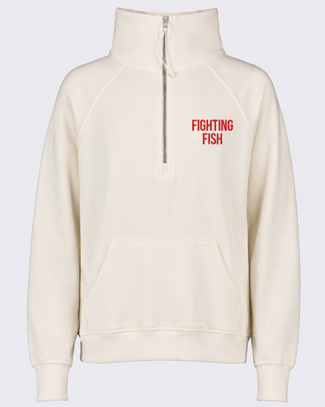 Fighting Fish Embroidered Quarter-Zip Sweatshirt – Groveport Swim Team Collection