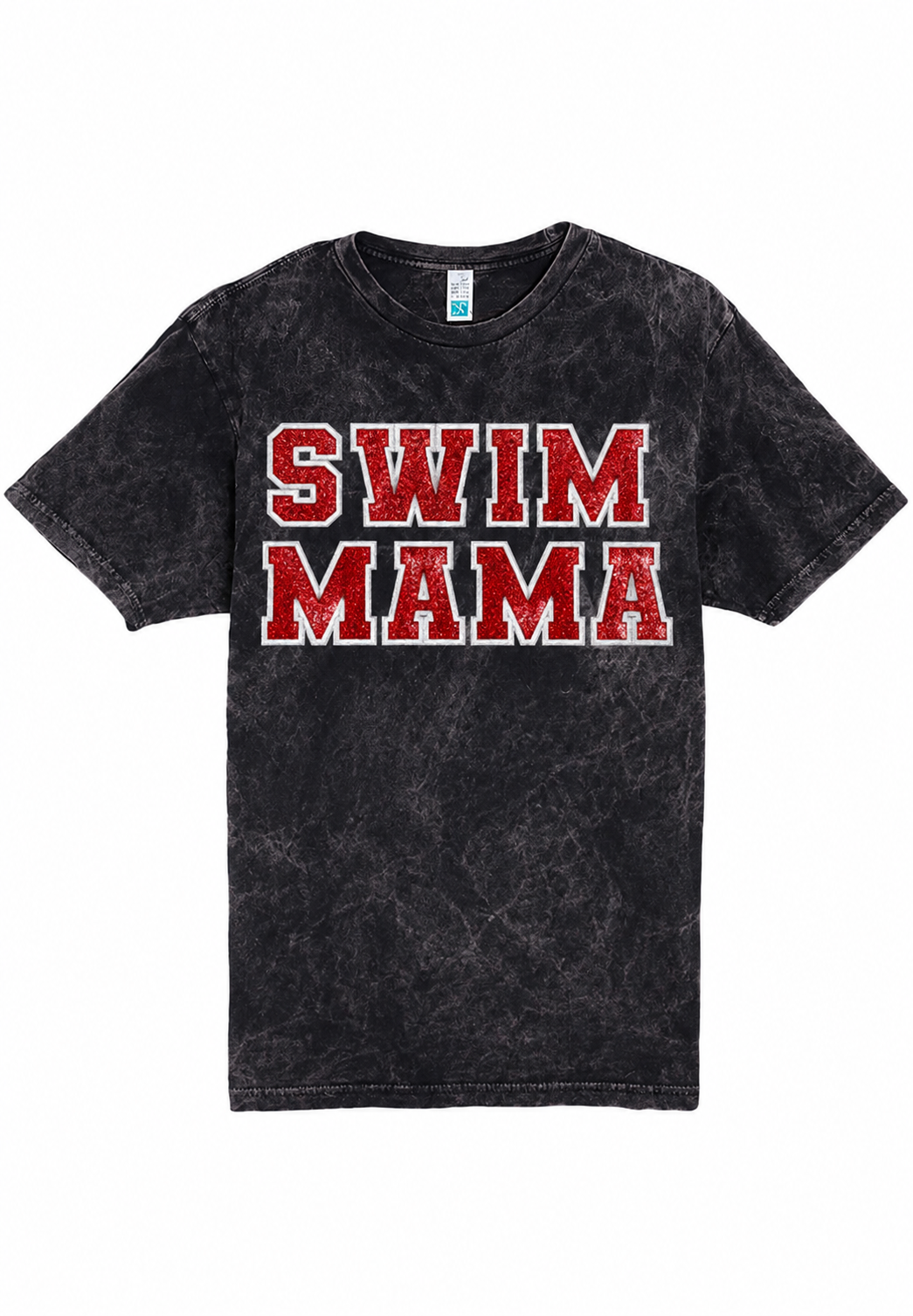 Vintage Glitter Varsity Swim Mama Tee or Tank