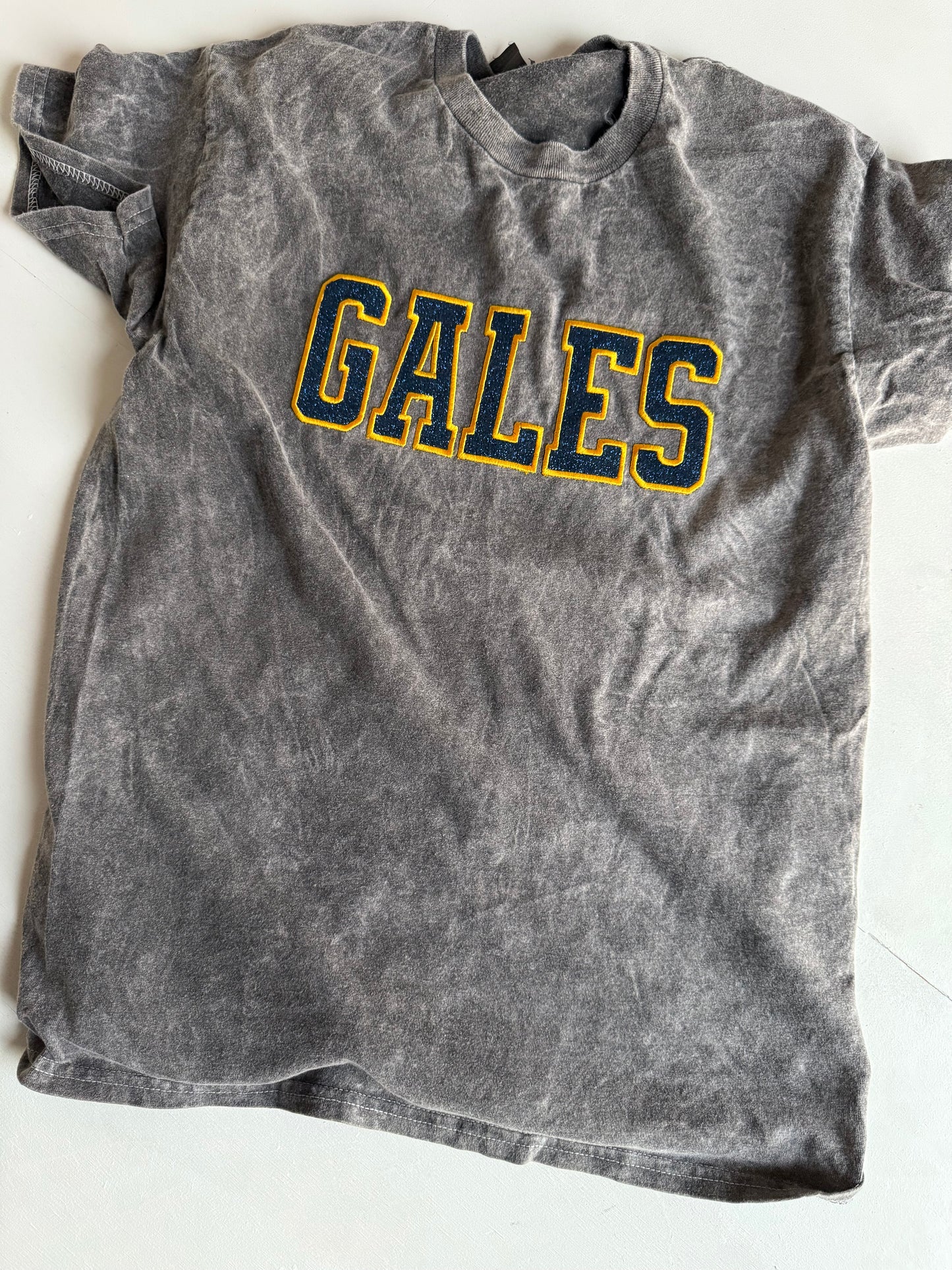 Vintage Glitter Embroidered "GALES" Tee