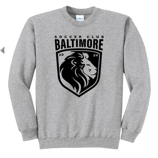 Baltimore Soccer Club Gray Sweatshirt | Crewneck & Hoodie