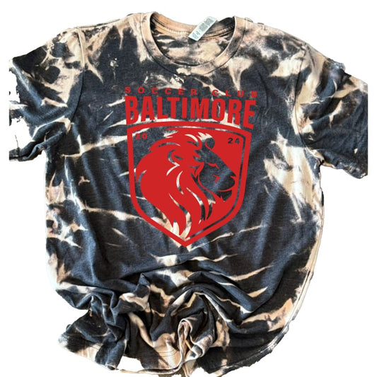 Baltimore Soccer Club Hand Scrunch Bleach Tee – Short &