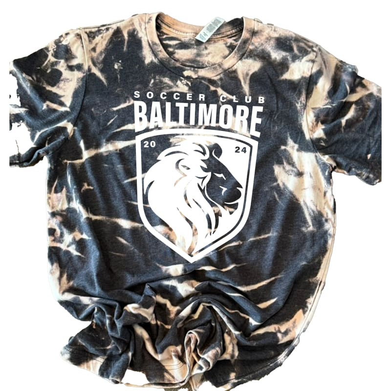 Baltimore Soccer Club Hand Scrunch Bleach Tee – Short &