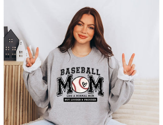 Baseball Mom Louder & Prouder - Clothing