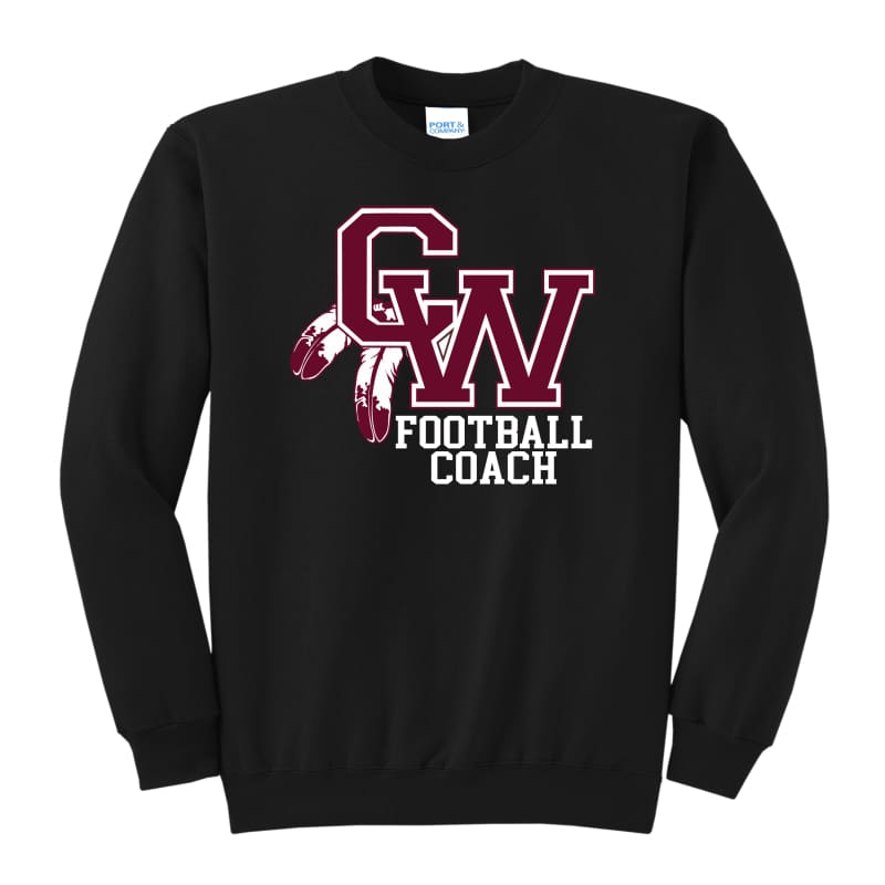 Canal Winchester Indians Football Coach Crewneck Sweatshirt
