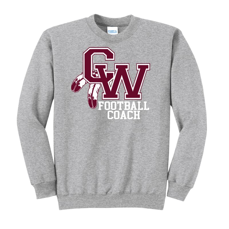 Canal Winchester Indians Football Coach Crewneck Sweatshirt