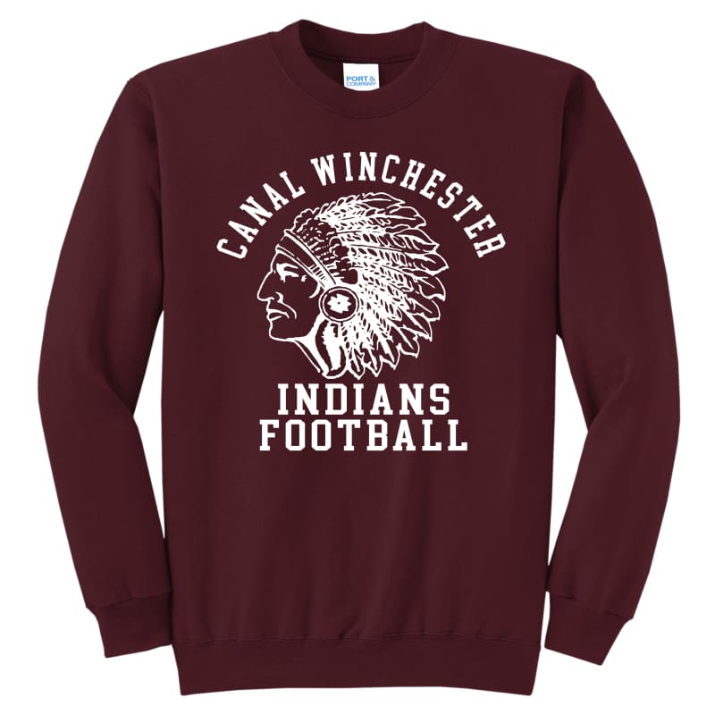Canal Winchester Indians Football Crewneck Sweatshirt –