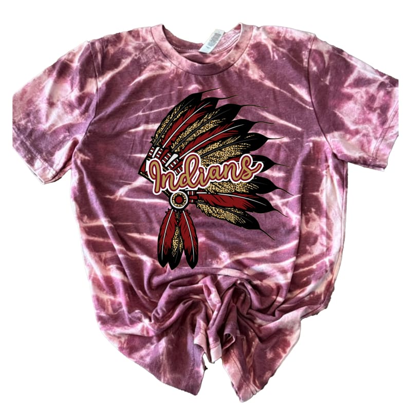 Canal Winchester Indians Hand-Scrunch Bleached Tee - Small