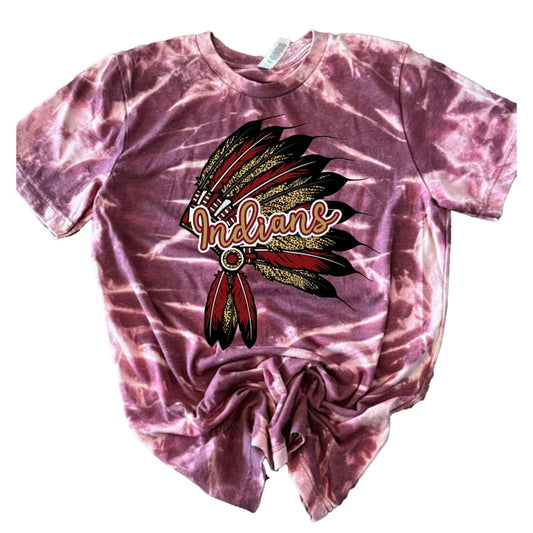 Canal Winchester Indians Hand-Scrunch Bleached Tee - Small