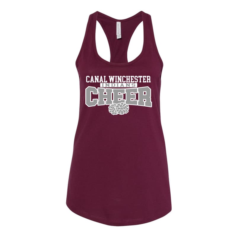Canal Winchester Indians Racerback Cheer Tank – Super‑Soft