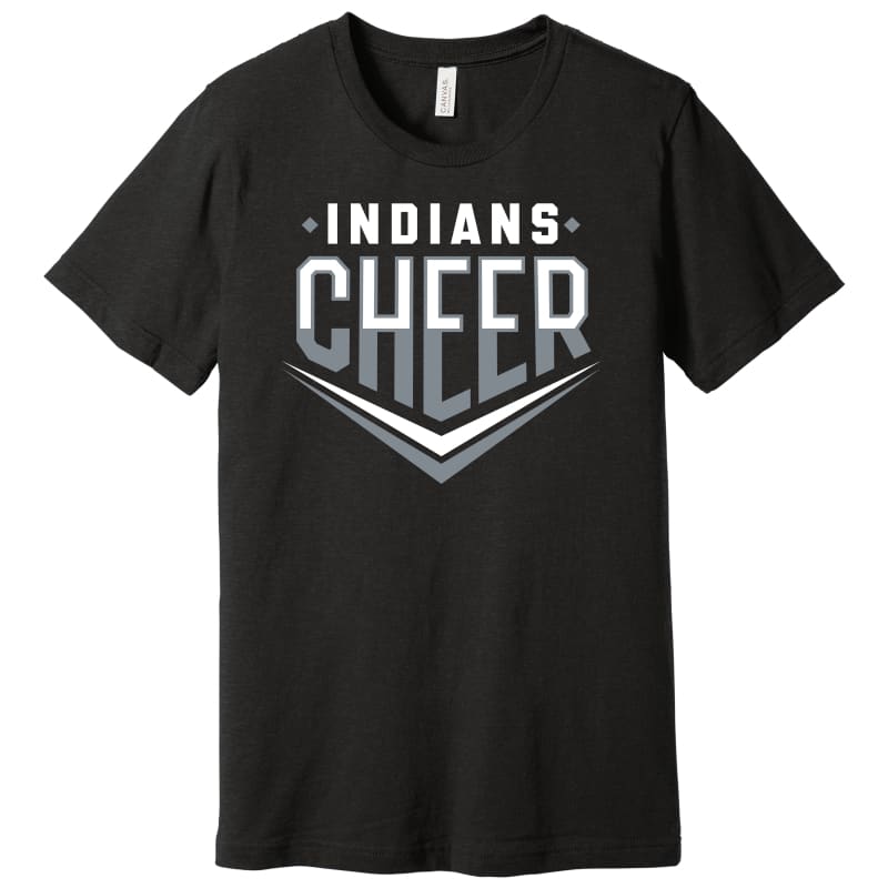 π£ Canal Winchester Indians βVβ Cheer Tee - Black / Small