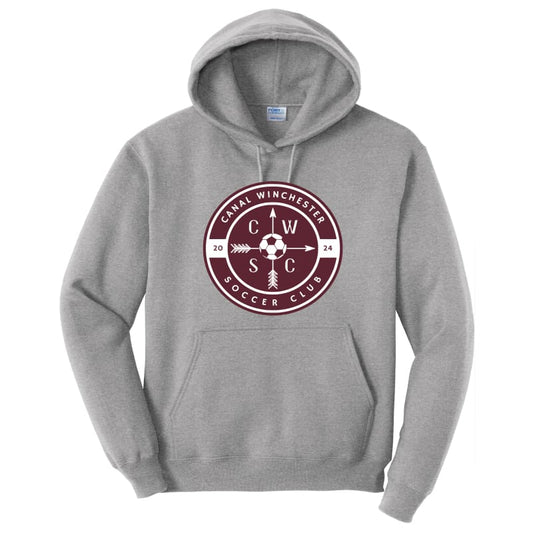 Canal Winchester Soccer Club Hooded Sweatshirt - Gray
