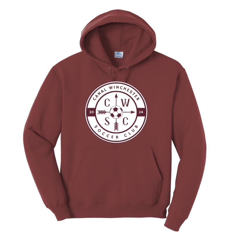 Canal Winchester Soccer Club Hooded Sweatshirt - Maroon