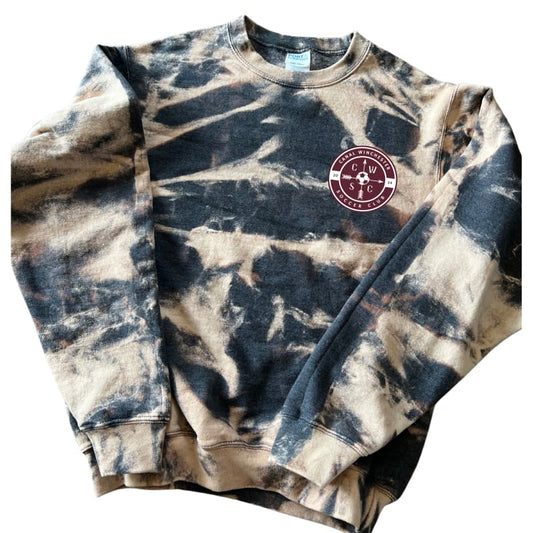 Canal Winchester Soccer Club Scrunch Bleach Sweatshirt