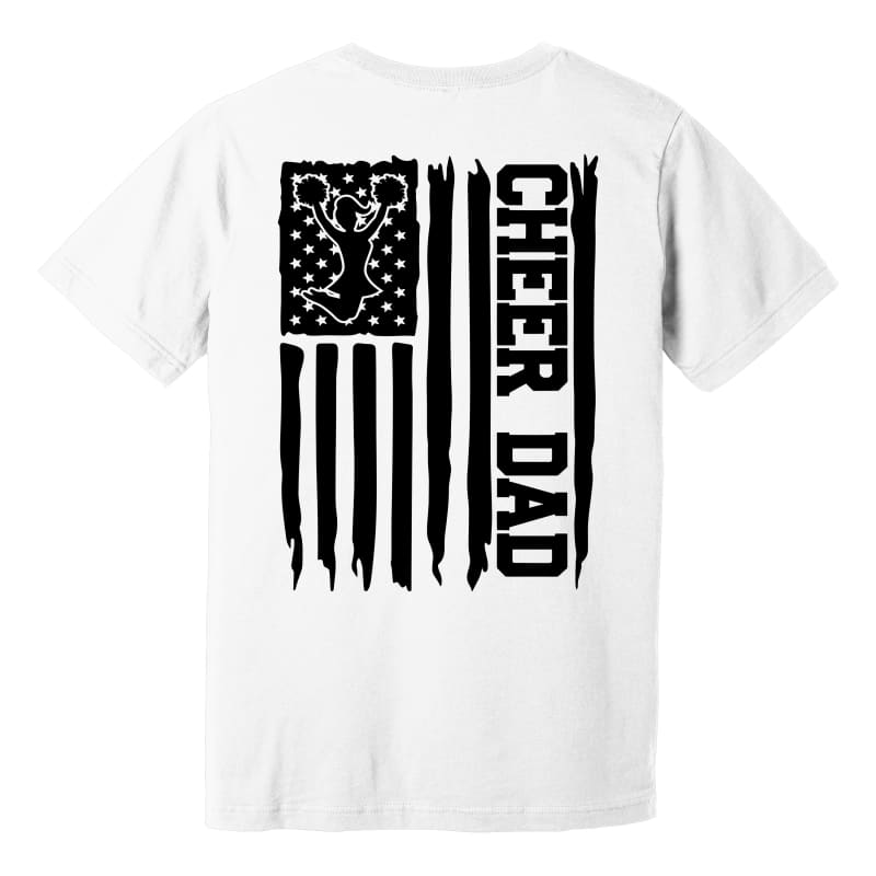 Cheer Dad Flag Custom Tee – Pickerington Ohio Cheer