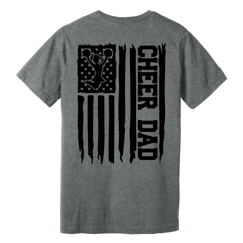 Cheer Dad Flag Custom Tee – Pickerington Ohio Cheer