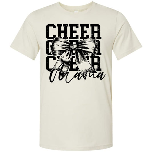 ✨ Cheer Mama Custom Name T-Shirt – Heather Oatmeal