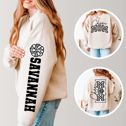 🖤 Custom Name Cheer Mom Sweatshirt – Pickerington Panthers
