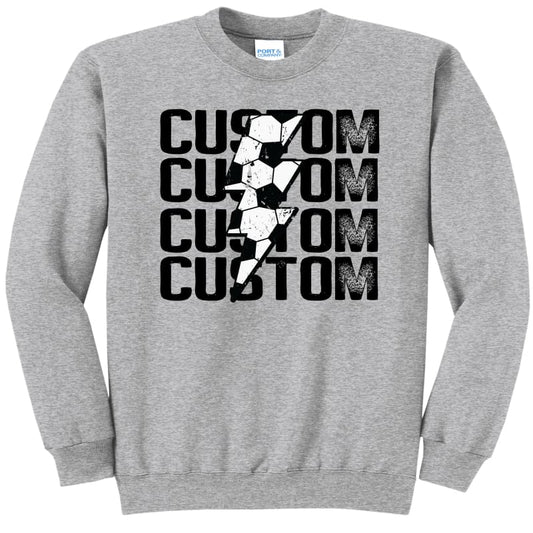 Custom Soccer Sweatshirt – Local Pride Edition - Gray