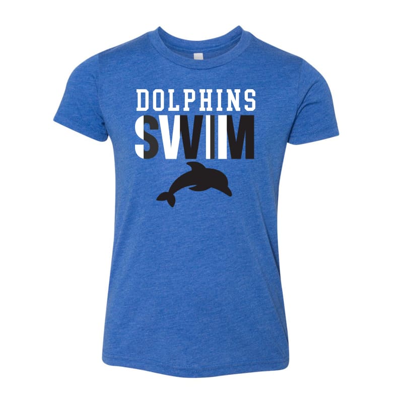 🐬 Dolphins SWIM Team Spirit Tee | Athletic Fit for Swimmers