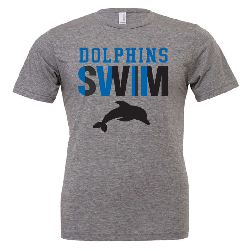🐬 Dolphins SWIM Team Spirit Tee Athletic Fit for Swimmers Fans 💙