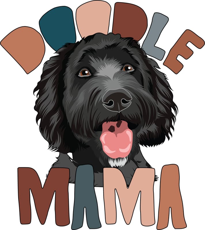 Doodle Mama Tee - Small / Black Doodle - Clothing
