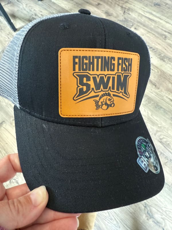 🧢 Fighting Fish Swim Trucker Hat – Groveport Spirit Gear