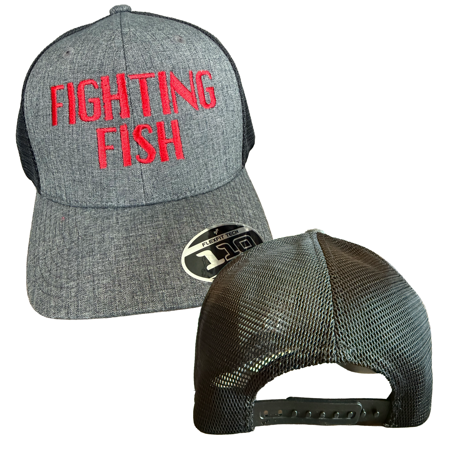 Groveport Fighting Fish Structured Trucker Hat – Embroidered Swim Team Snapback