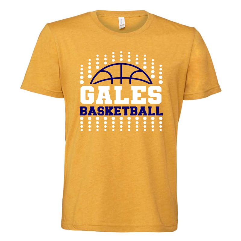 GALES Dots Navy Tee – Lancaster Gales Basketball Gear