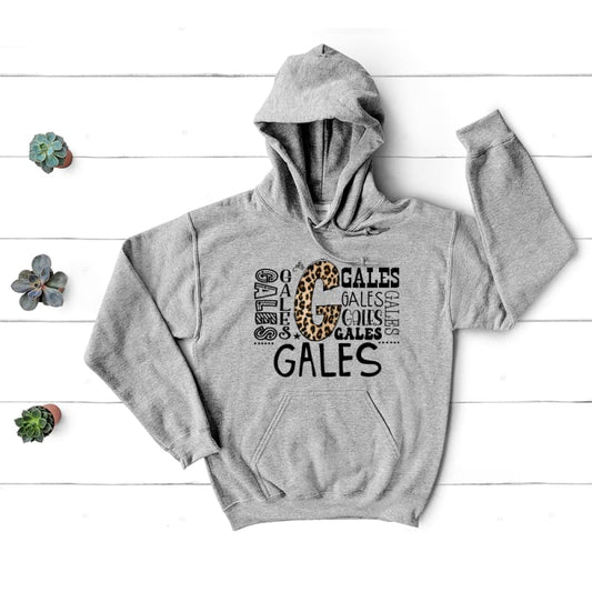 Gales Graffiti Leopard Sweatshirt - Youth Small / Hood