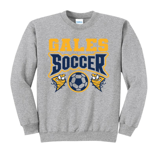 π Gales Soccer Sweatshirt β Crewneck or Hoodie (Navy Grey &