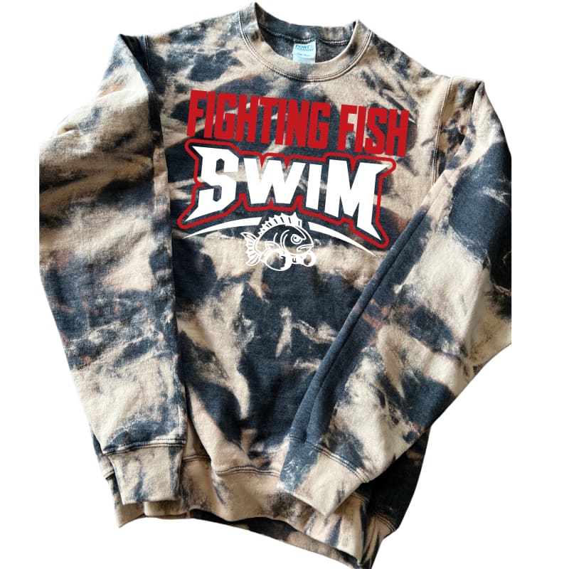 π₯ Groveport Fighting Fish Scrunch Bleached Sweatshirt