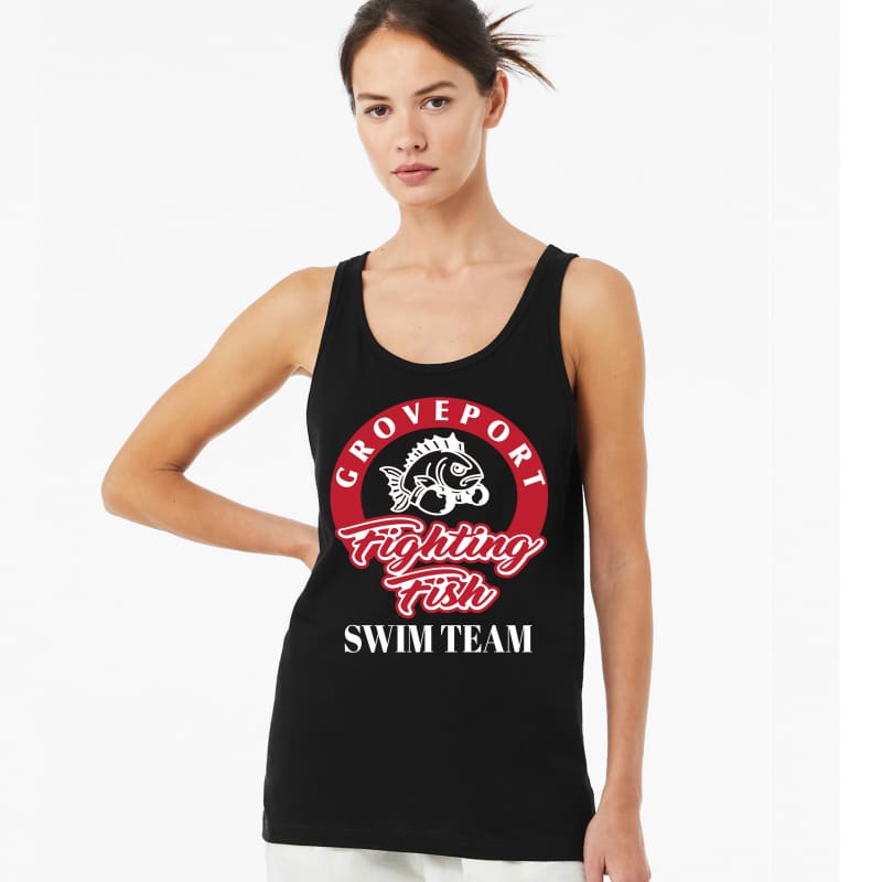 🛡️ Groveport Fighting Fish Swim Team Tank | Unisex Athletic
