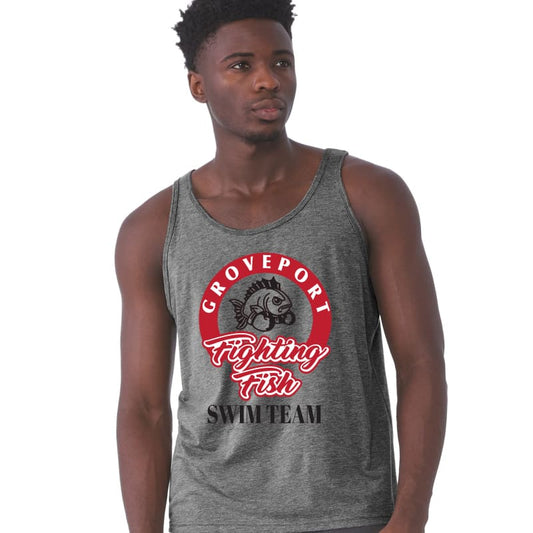 🛡️ Groveport Fighting Fish Swim Team Tank | Unisex Athletic