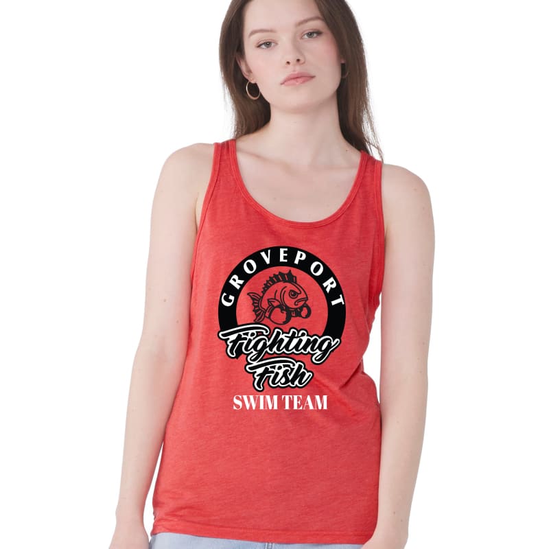 🛡️ Groveport Fighting Fish Swim Team Tank | Unisex Athletic