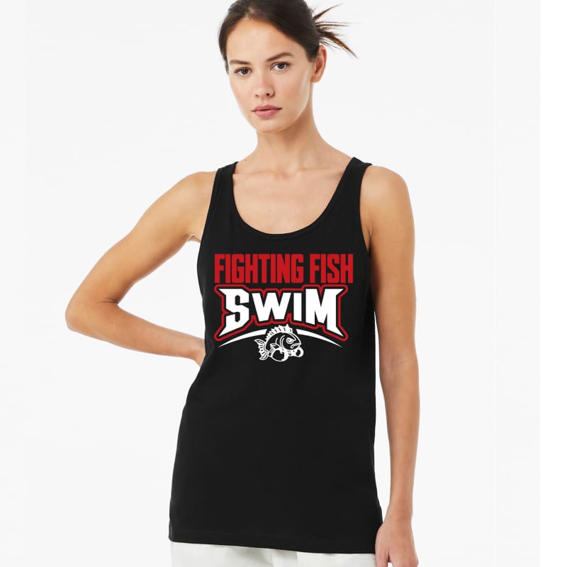 ๐ช Groveport Fighting Fish SWIM Team Unisex Athletic Tank