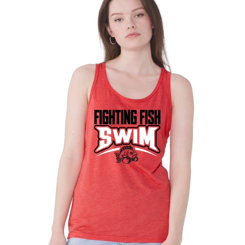 ๐ช Groveport Fighting Fish SWIM Team Unisex Athletic Tank