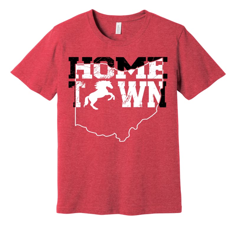 Groveport “Home Town” Spirit Tee - Youth Small / Red