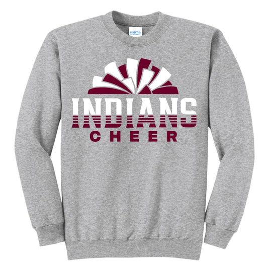 ๐ฃ Indians Cheer โPomโ Sweatshirt - Clothing