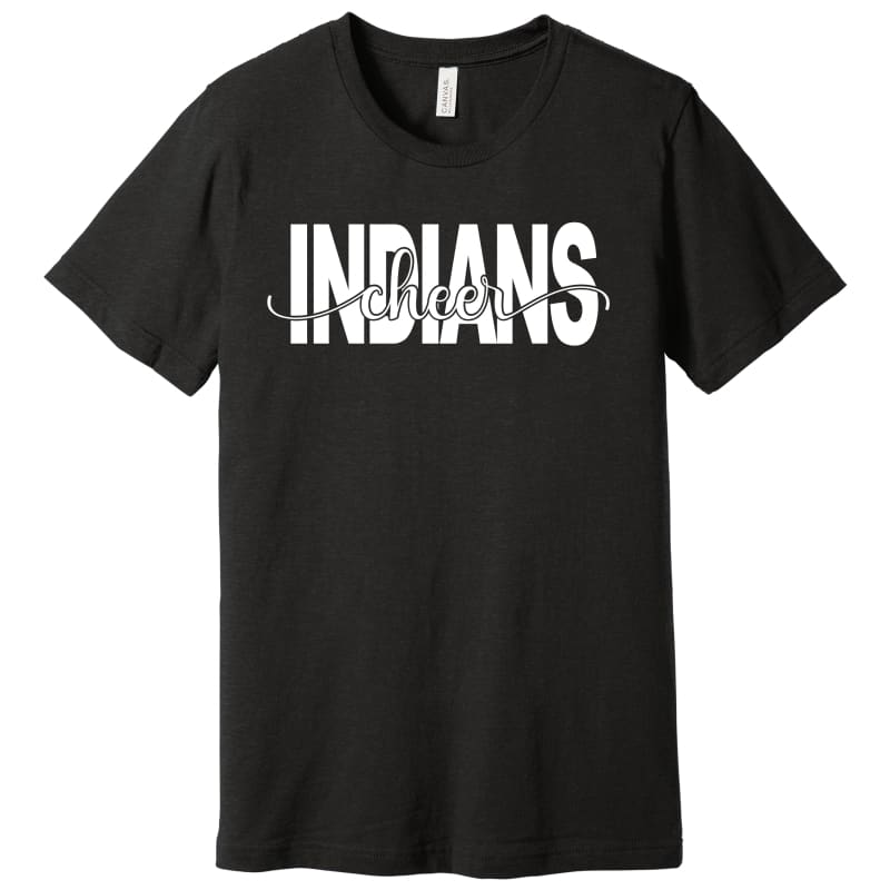 π₯ INDIANS Cheer Spirit Tee β Maroon or Black | Local Team