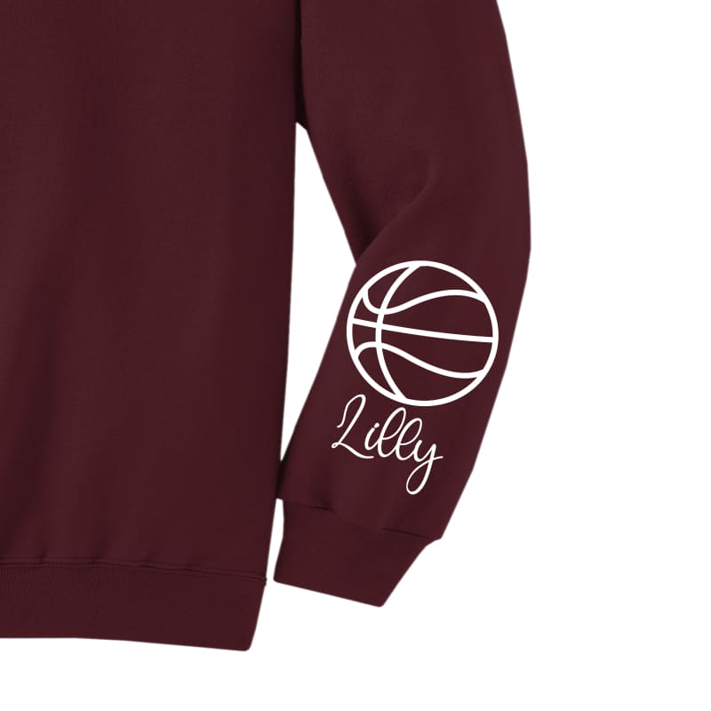 Lady Indians Basketball Crewneck or Hoodie Sweatshirt