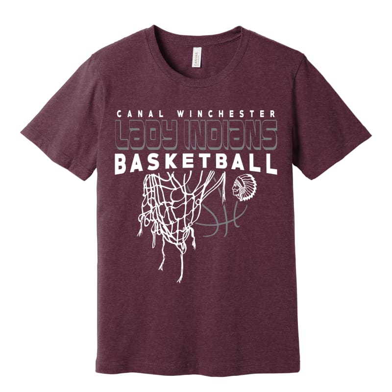 Lady Indians Net Basketball Tee – Canal Winchester Ohio