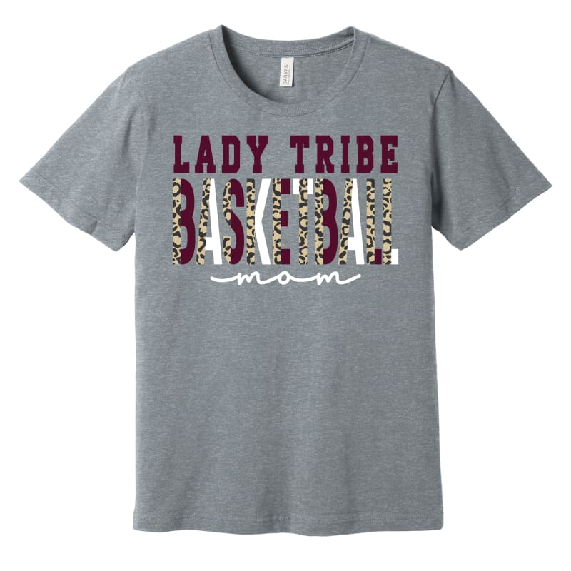 Lady Tribe Leopard Grey Tee – Canal Winchester Basketball