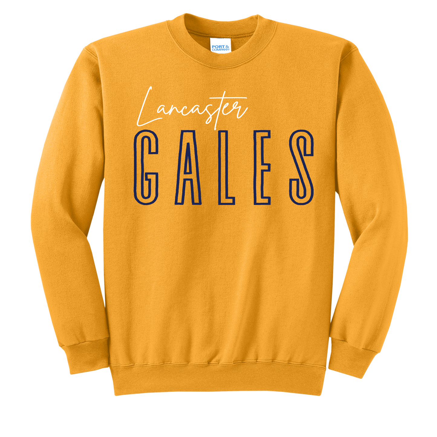 Lancaster Golden Gales Sweatshirt – Youth S to Adult 3XL | Grey • Navy • Gold