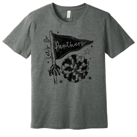 🏳️🌟 Let’s Go Panthers Cheer T-Shirt – Pickerington Ohio