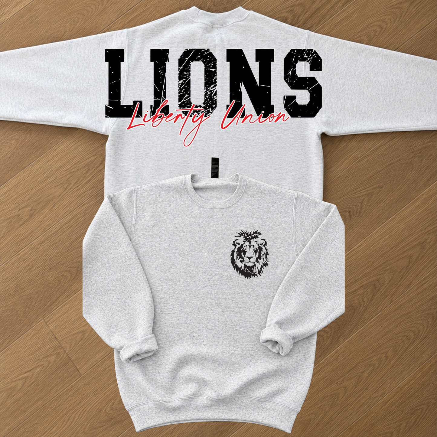 Liberty Union Lions Oversized Back Print Crewneck Sweatshirt