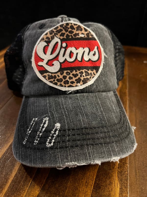 Lions Leopard Patch Trucker Hat - Trucker Hats