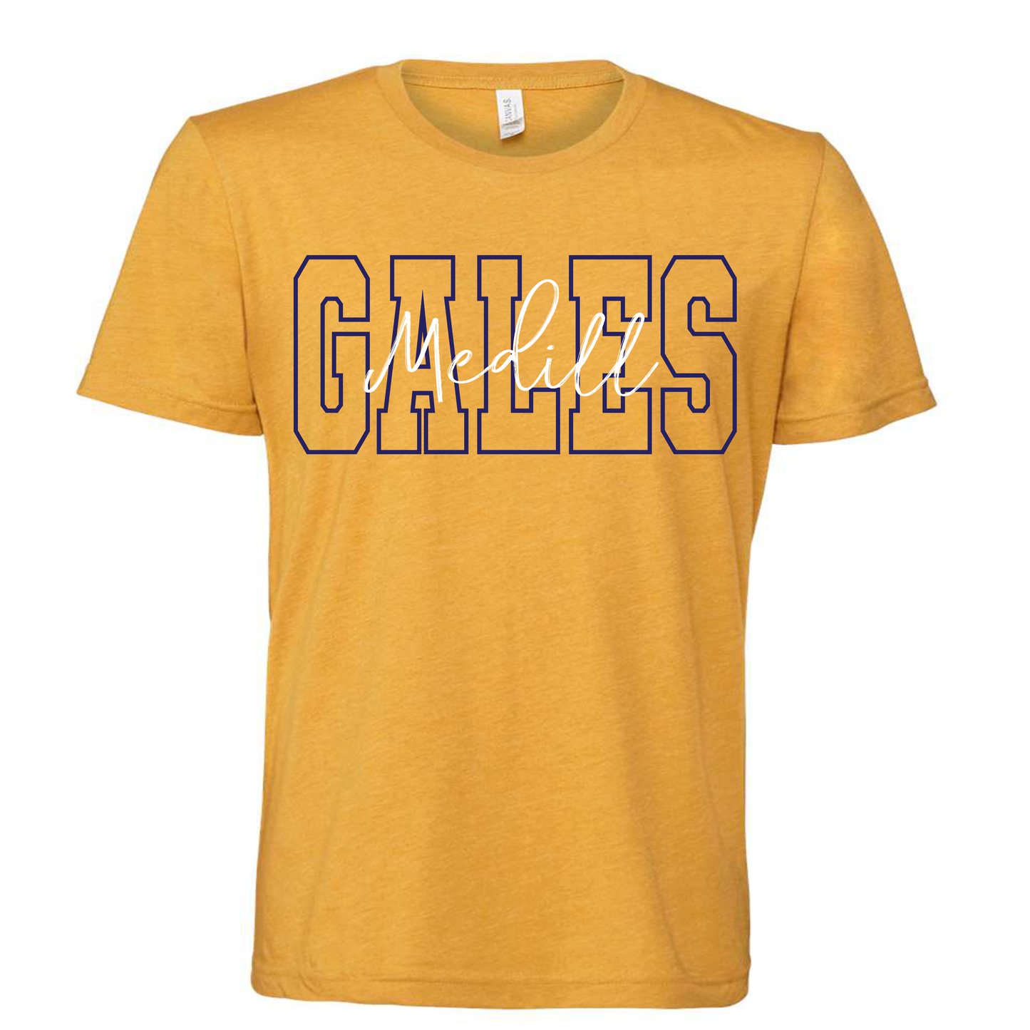 Medill Gales Tee | Grey • Navy • Gold