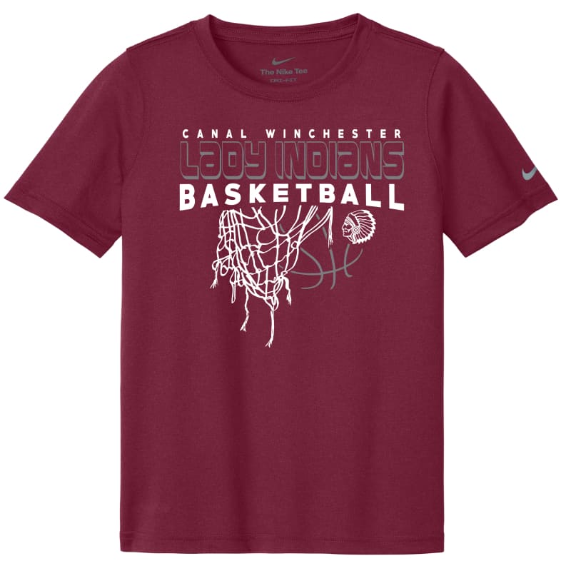 Nike Dri-FIT Lady Indians Basketball Tee – Maroon - Small
